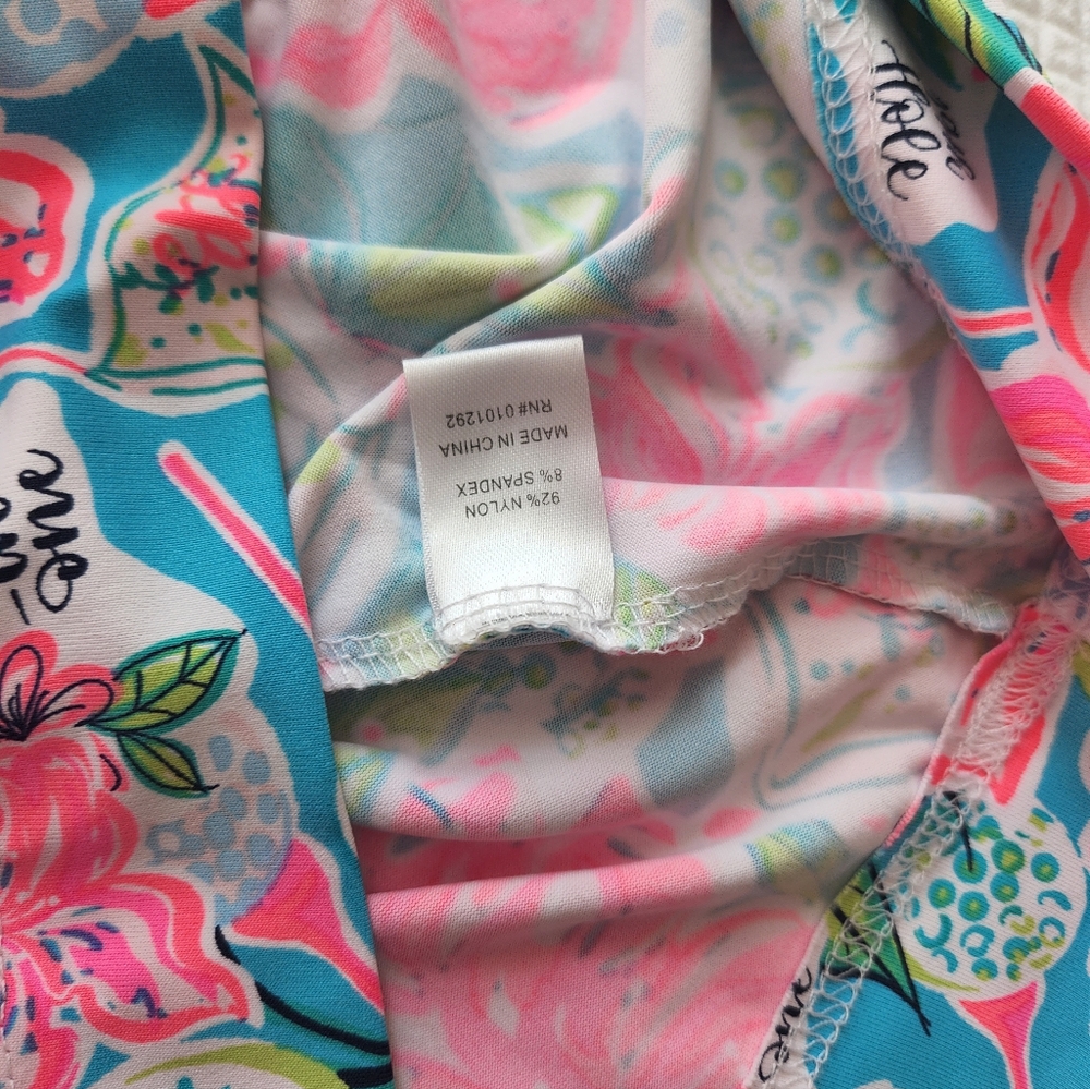 Lulu-B Floral V-Neck Dress - Pink and Blue - Picture 8 of 9